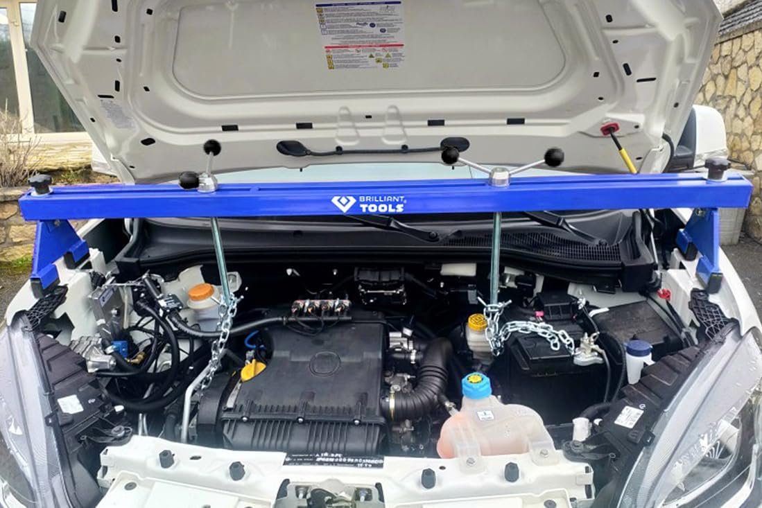 Detalle de BRILLIANT TOOLS BT180005 motorbrug tot 500 kg met verstelbare haken