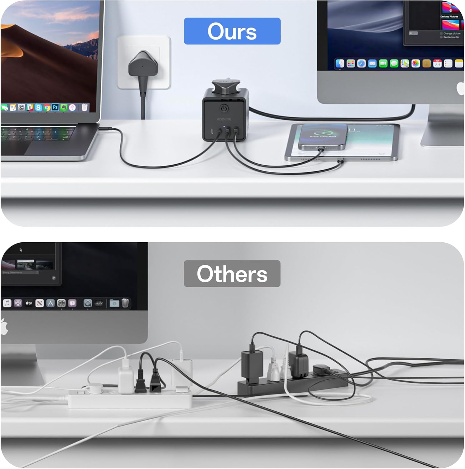 Thumbnail 5 de Extension Lead 3‑Way with 4 USB and 1.5m cable 🔌