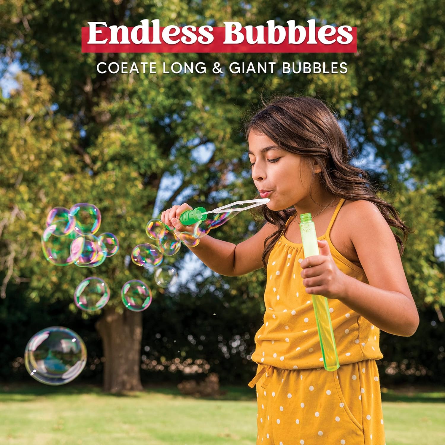 Thumbnail 1 de JOYIN 24-Pack Large Bubbles Wands (14.6 in) — Jumbo Bubble Maker Wands for Kids Parties, Easter & Outdoor Play