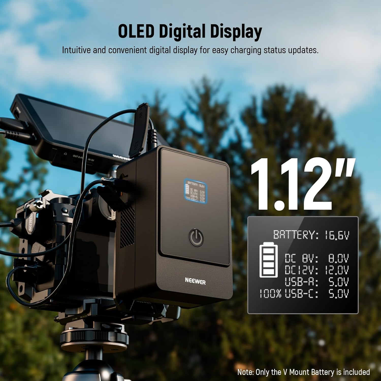 Thumbnail 6 de NEEWER Mini V Mount Battery 6800mAh 99Wh with 65W PD – a practical power partner for compact cinema setups