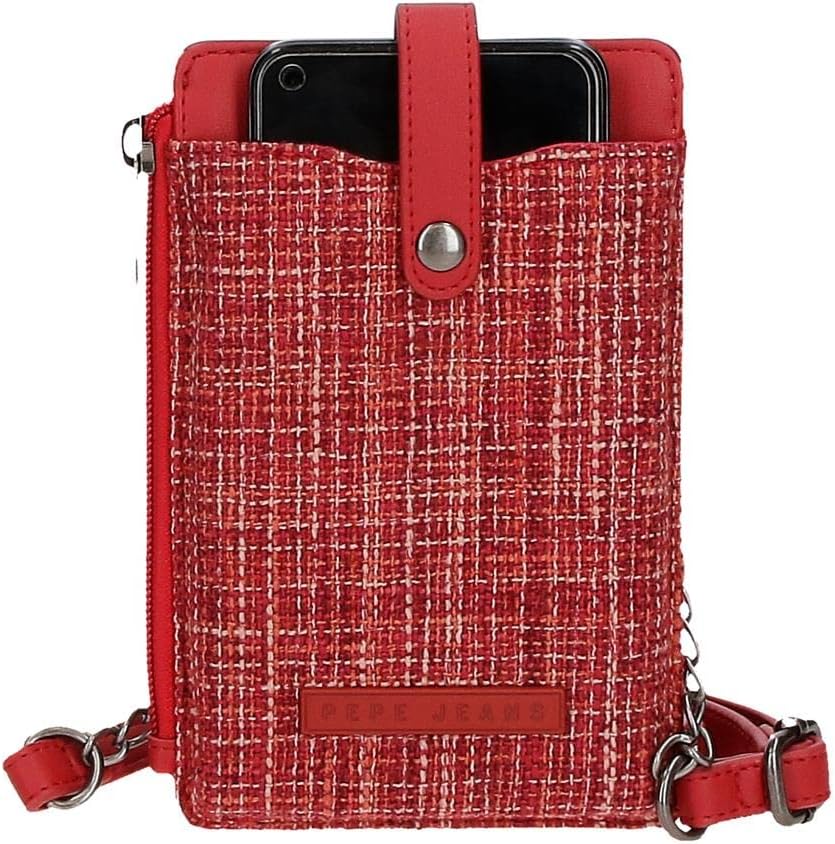 Thumbnail 3 de Pepe Jeans Oana borsa da corriere rossa con bandoliera portamóvil RFID e tasca frontale