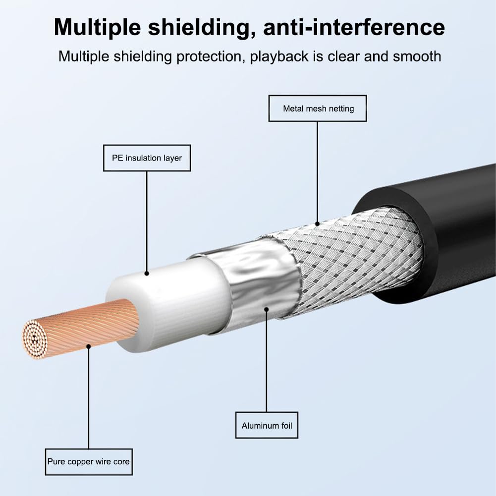 Thumbnail 2 de 2m Coaxial TV Aerial Cable with Male to Female Adapter