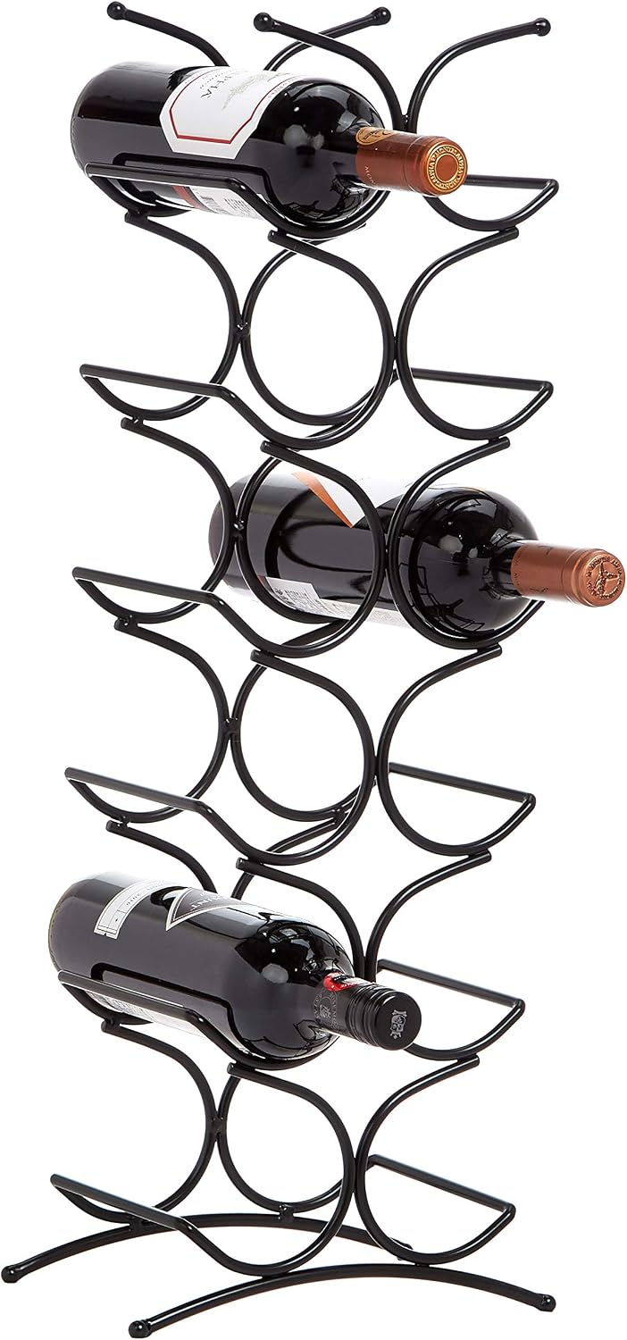 Thumbnail 1 de Amazon Basics Weinregal für 12 Flaschen – Schwarz, 24,9 x 16 x 67,8 cm