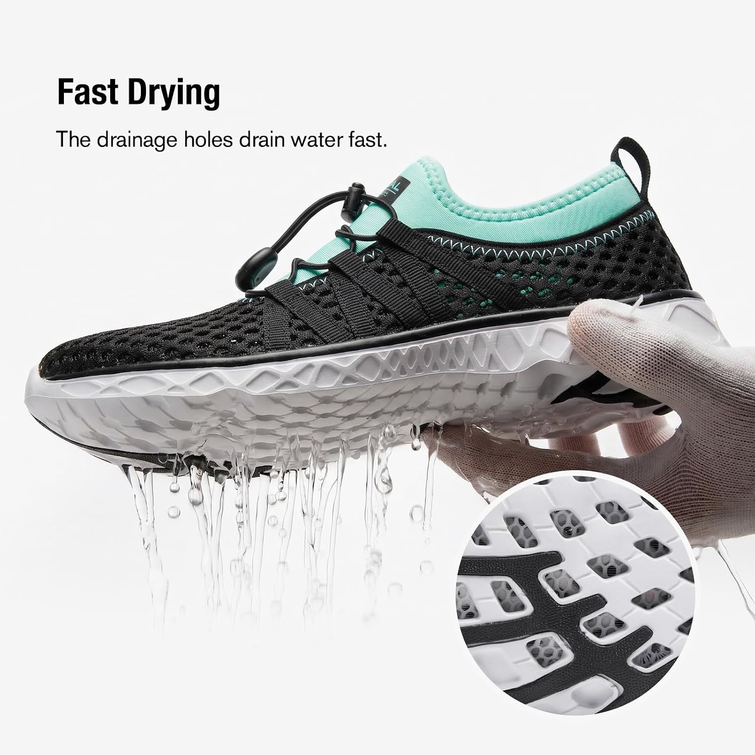 Detalle de Aleader Women's Mesh Slip-On Water Shoes
