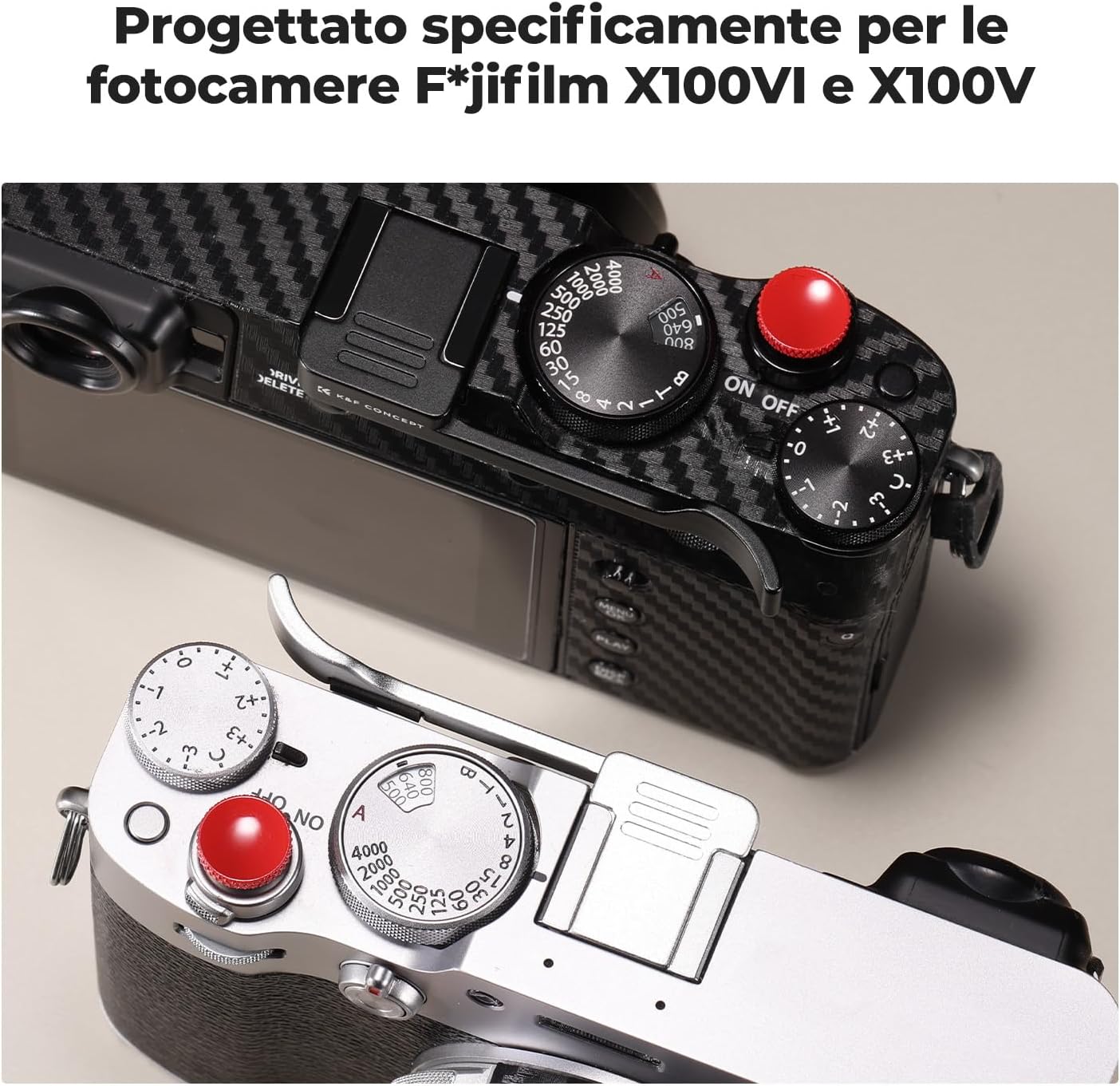Thumbnail 6 de K&F CONCEPT Kit Impugnatura Hot Shoe per X100V 6,7 cm
