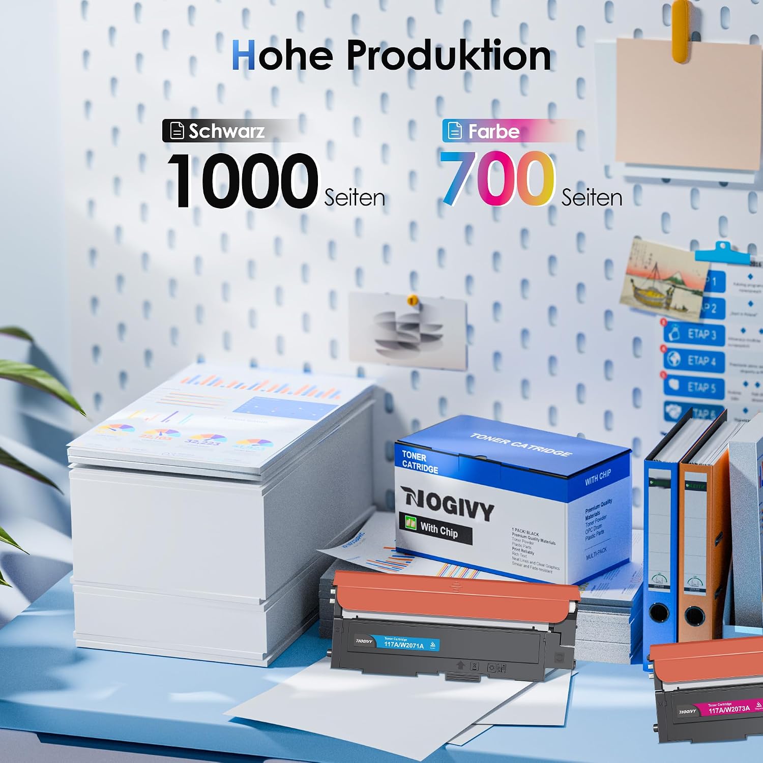 Thumbnail 2 de NOGIVY 117A Tonerset Schwarz Cyan Gelb Magenta