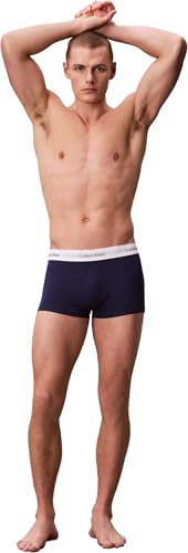 Detalle 1 de Calvin Klein Herren Boxershorts Low Rise TRUNK, 3er Pack U2664G – Mehrfarbig, Small