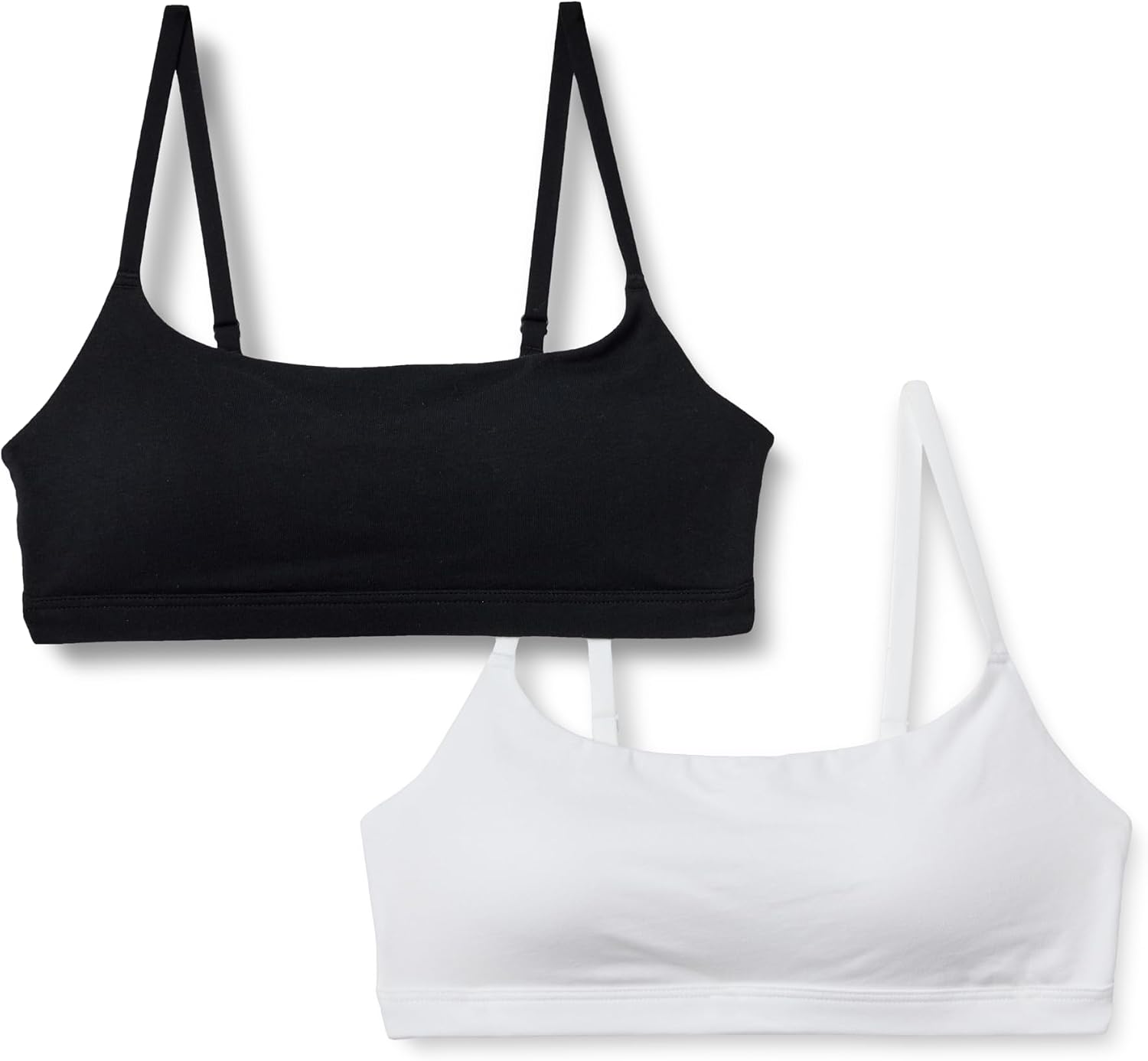 Thumbnail 6 de Amazon Essentials Women's Cotton Jersey Adjustable Scoop Bralette (Pack of 2)