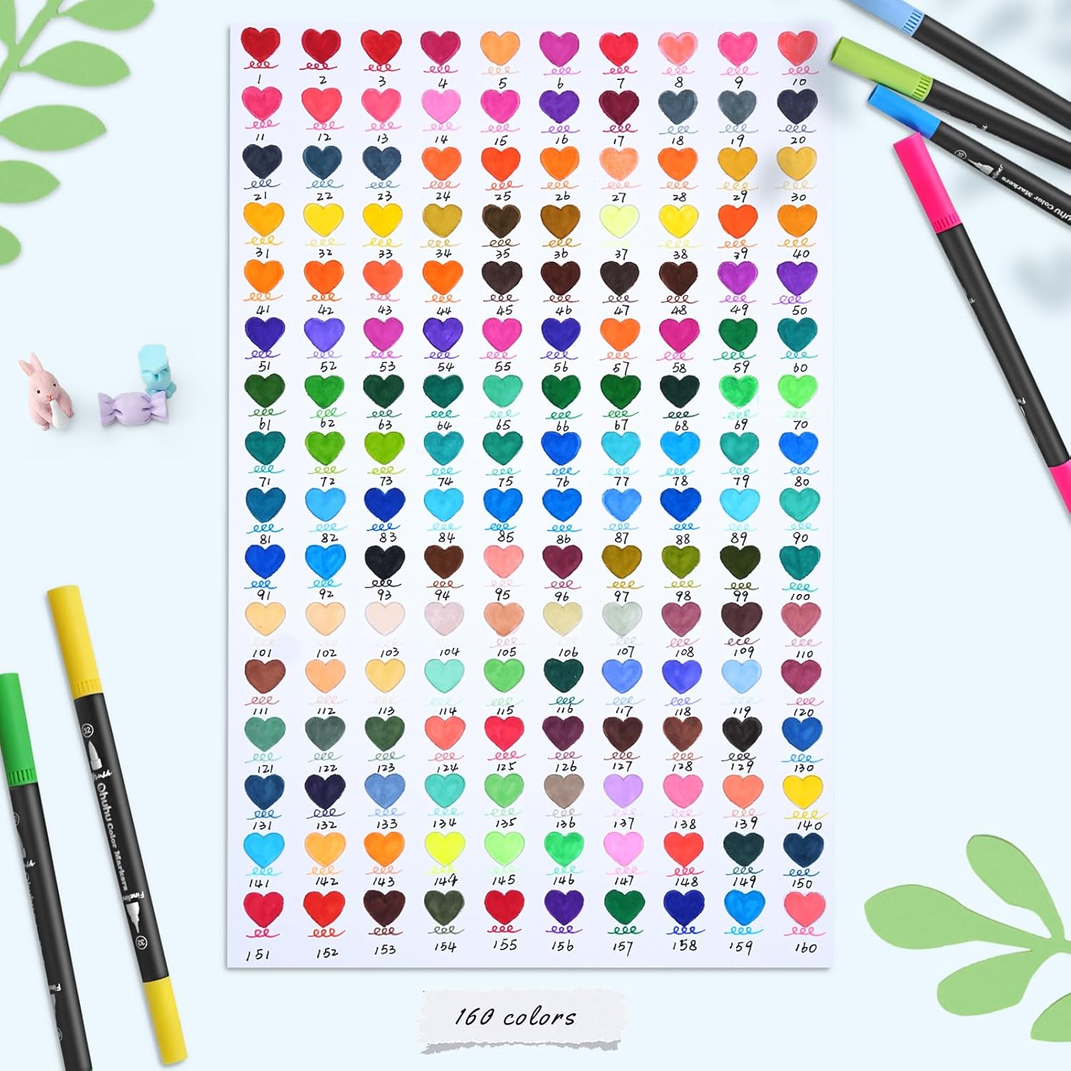 Detalle de Ohuhu 160 Colouring Pens for details