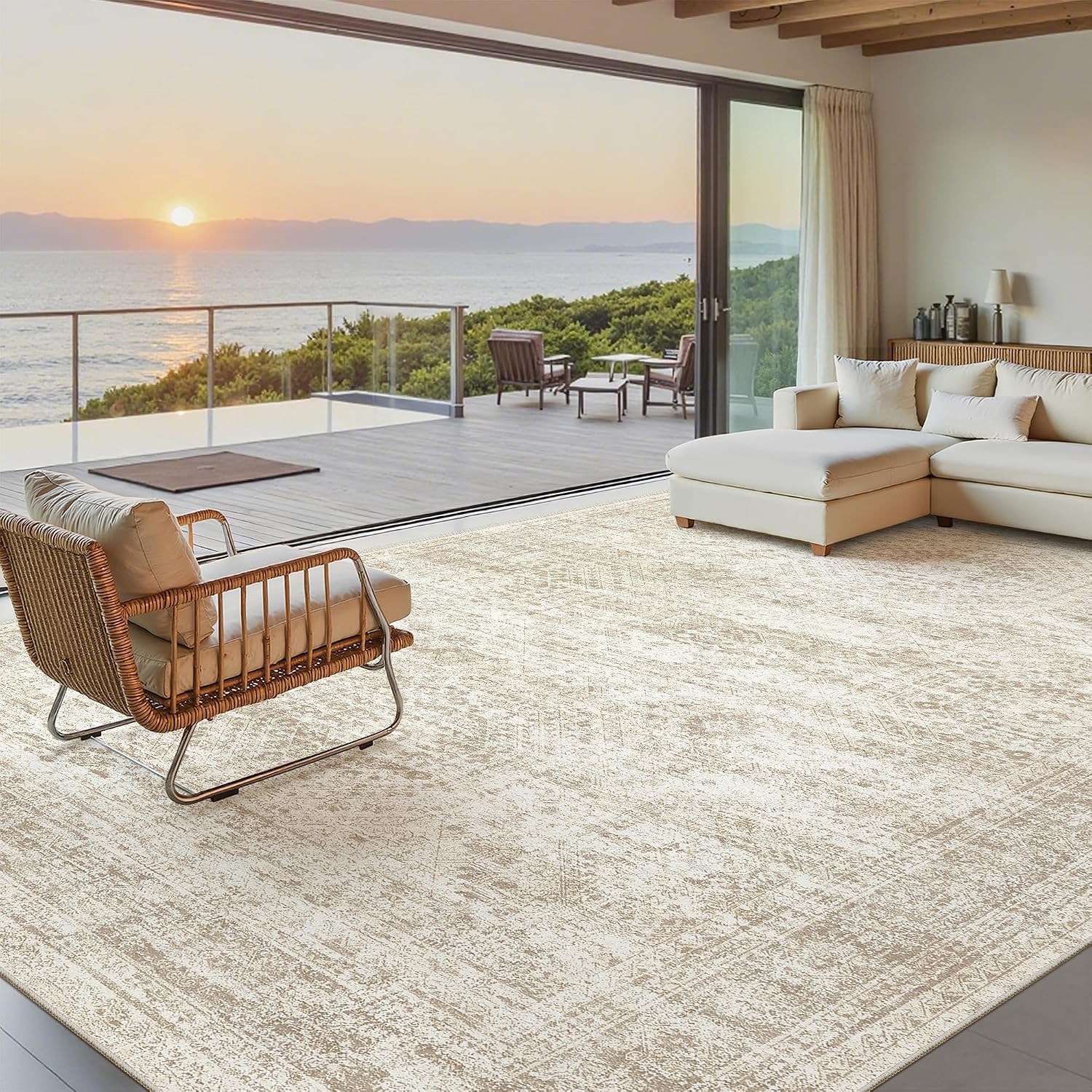 Detalle de Soalmost washable area rug 8x10