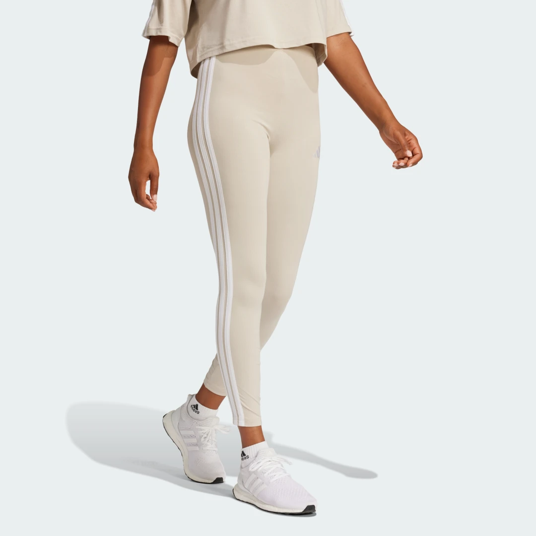 Thumbnail 2 de Mallas Essentials Cotton 3 bandas – Adidas (beige)