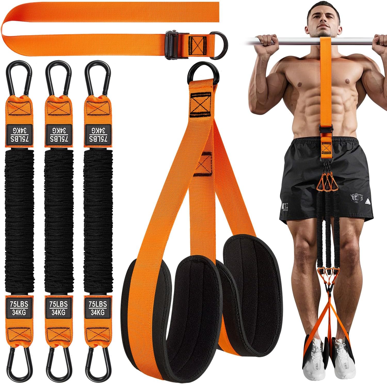 Detalle de HPYGN Pull Up Assist Bands set