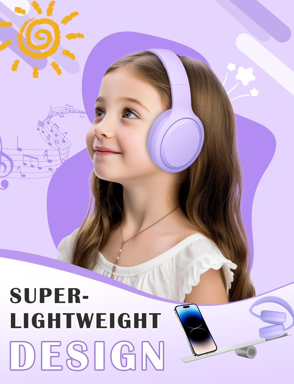 Thumbnail 4 de YOYOTUNE Kids Bluetooth Headphones 10h