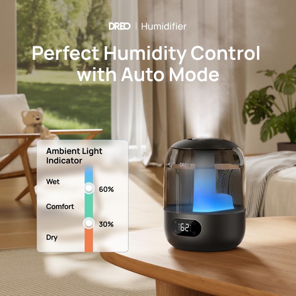 Detalle 2 de DREO Humidifiers for Bedroom 3L Cool Mist