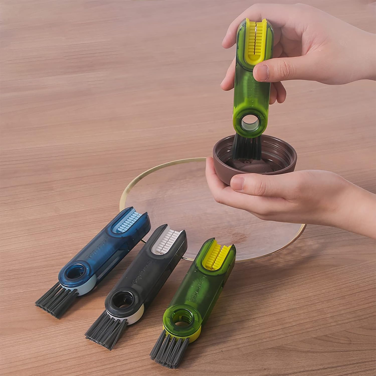 Thumbnail 6 de 3 in 1 Cup Lid Gap Cleaning Brush Set — Multifunctional Silicone Cup Holder Cleaner