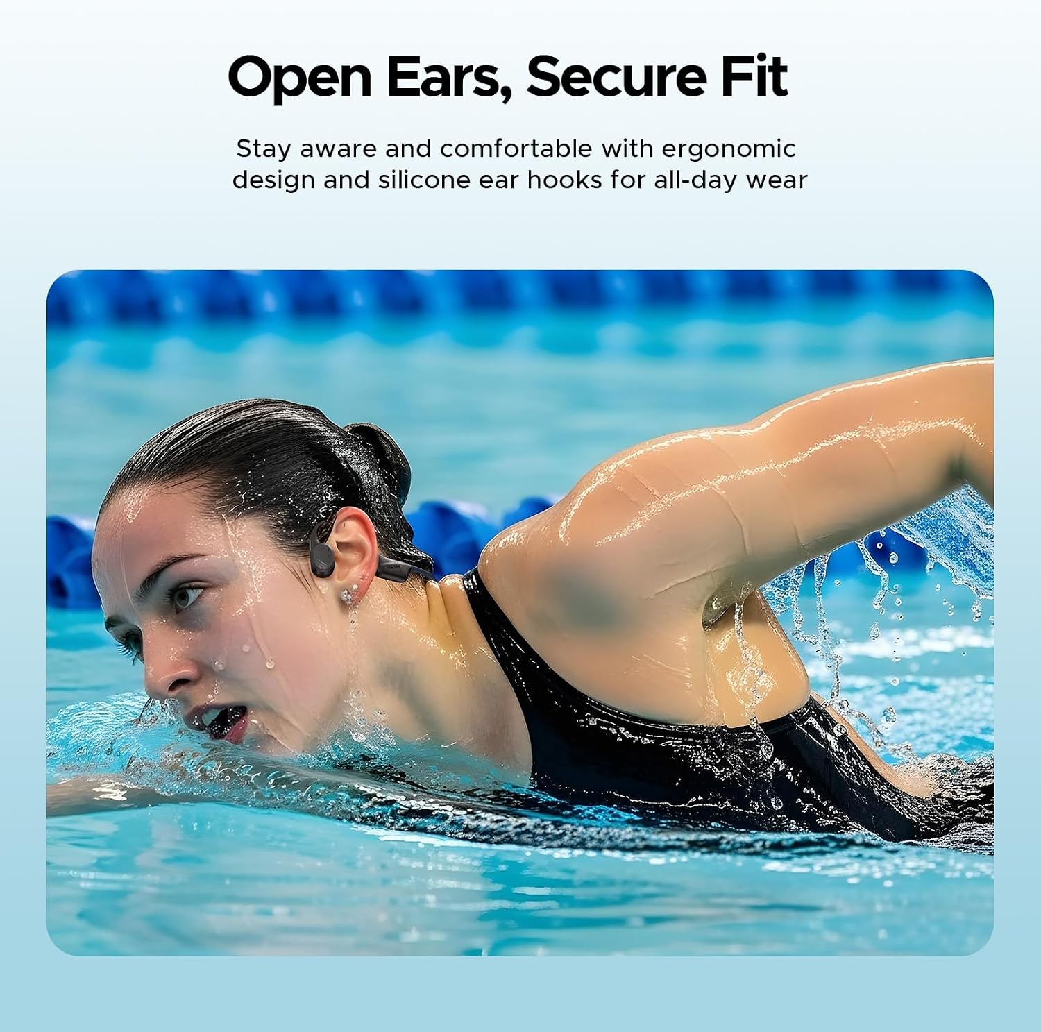 Thumbnail 5 de Luzglo Bone Conduction Headphones IP68: Waterproof Open-Ear Earbuds with 32GB MP3