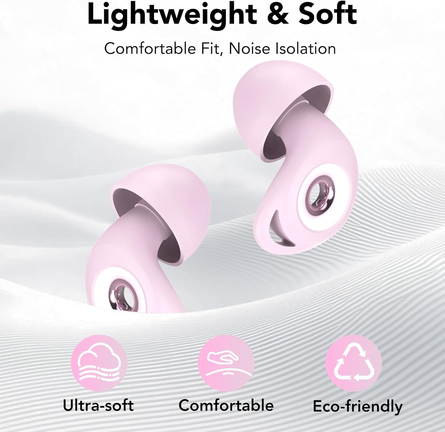 Thumbnail 5 de Ear Plugs for Sleep Noise Cancelling -45dB: Reusable Soft Silicone with Case & 8 Eartips