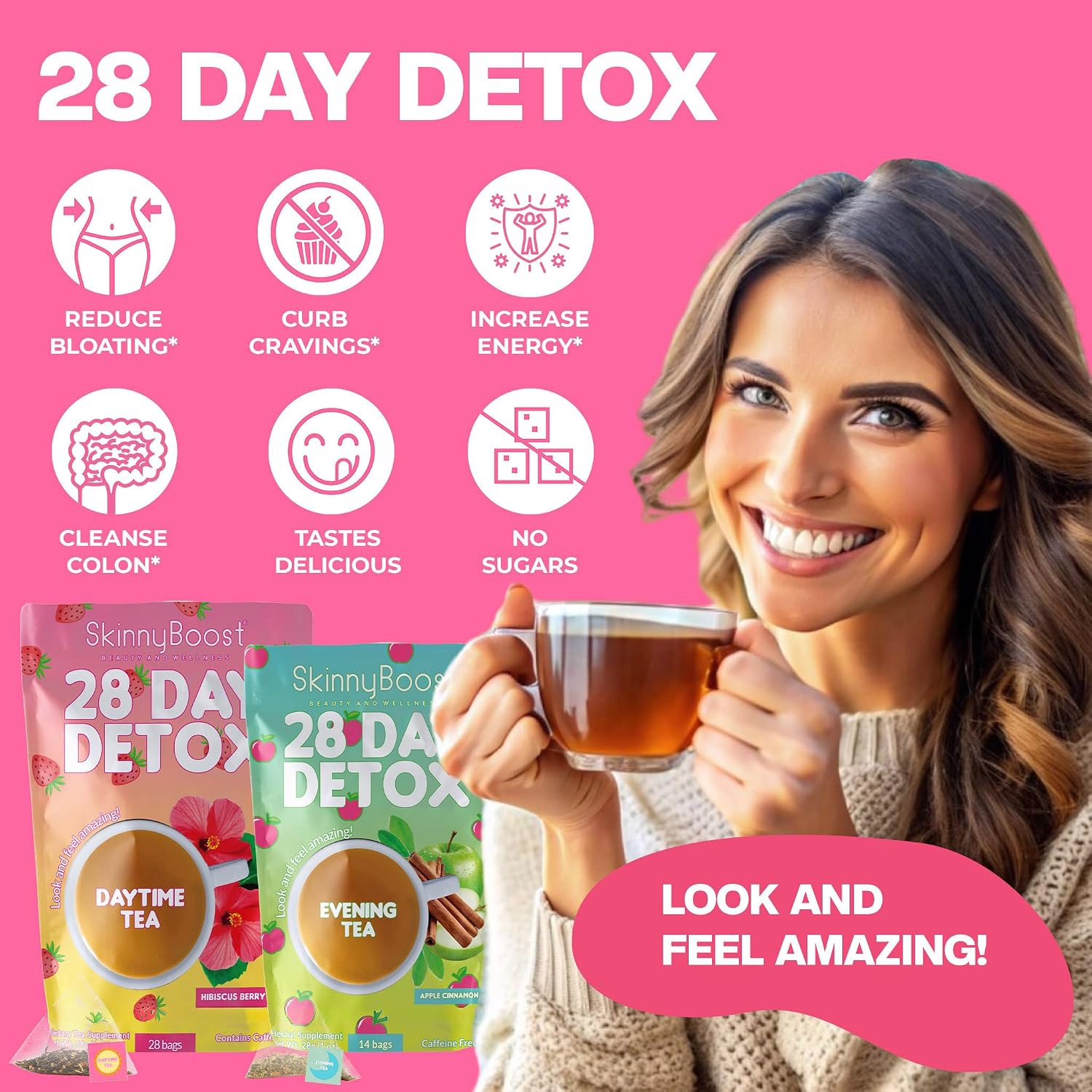 Detalle 2 de SkinnyBoost Detox Tea Kit 2-Pack