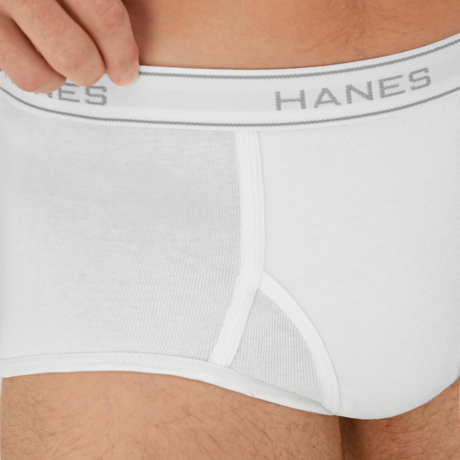 Detalle de Hanes Men's Underwear Brief Pack: Full Rise Cotton Briefs, Moisture-Wicking, White – 12-Pack