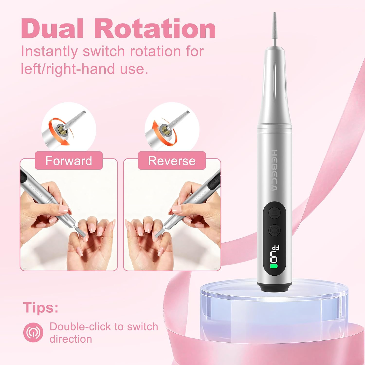Thumbnail 4 de HEBECA Cordless Nail Drill, Silver Grey