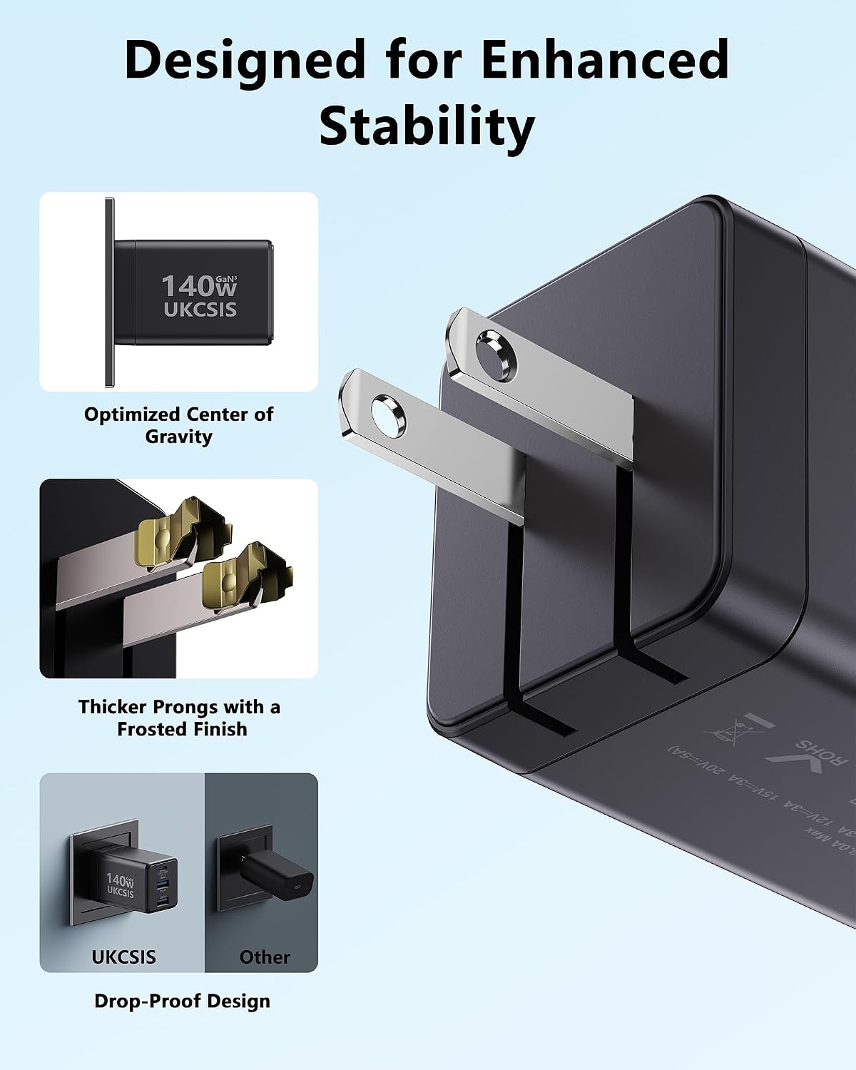 Detalle de USB-C Laptop Charger Block, 140W