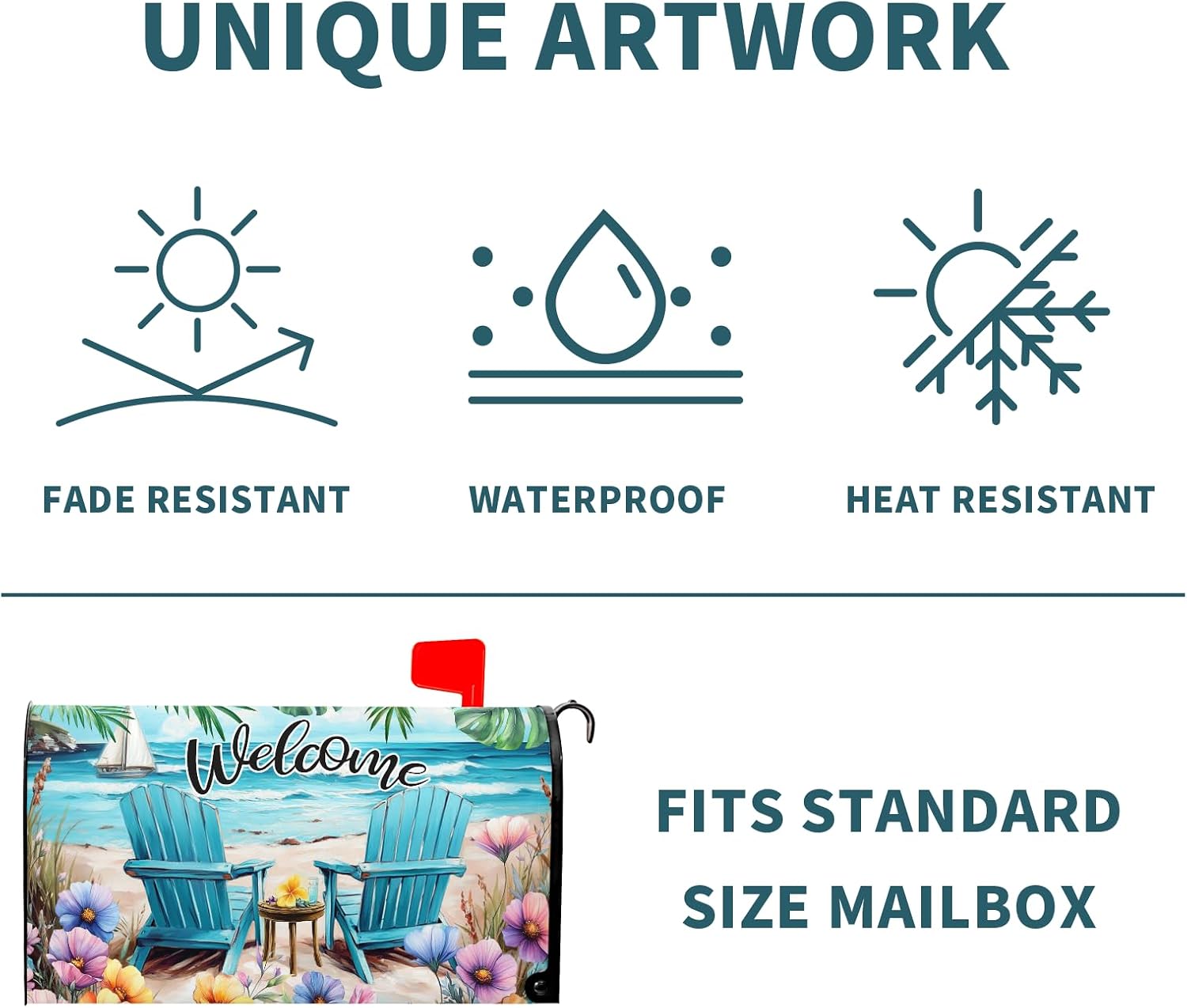 Detalle de Anyako Mailbox Cover, 25.5 x 21 Inches