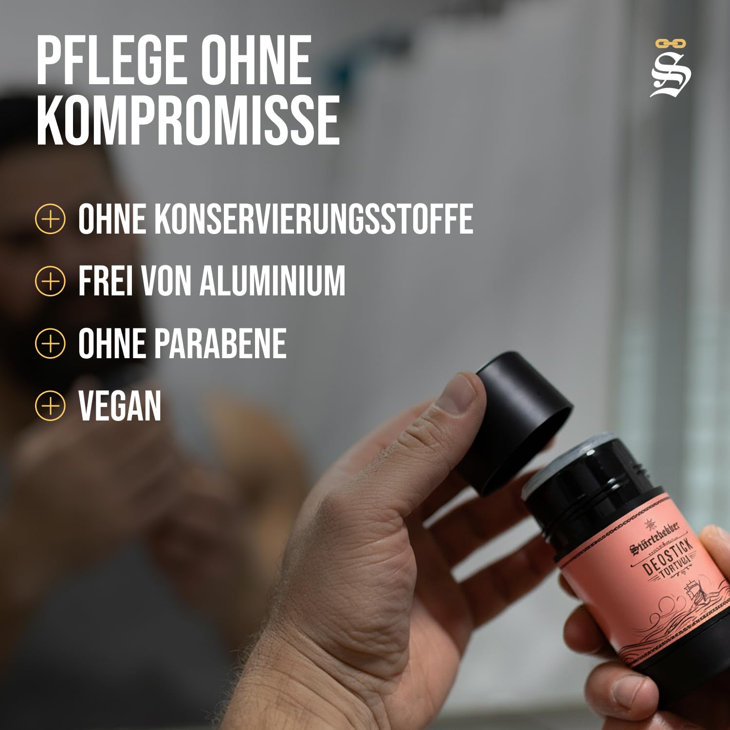 Detalle de Störtebekker Premium Deostick Tortuga – Erfrischender Deo-Stick für Herren, Made in Germany, 75 g