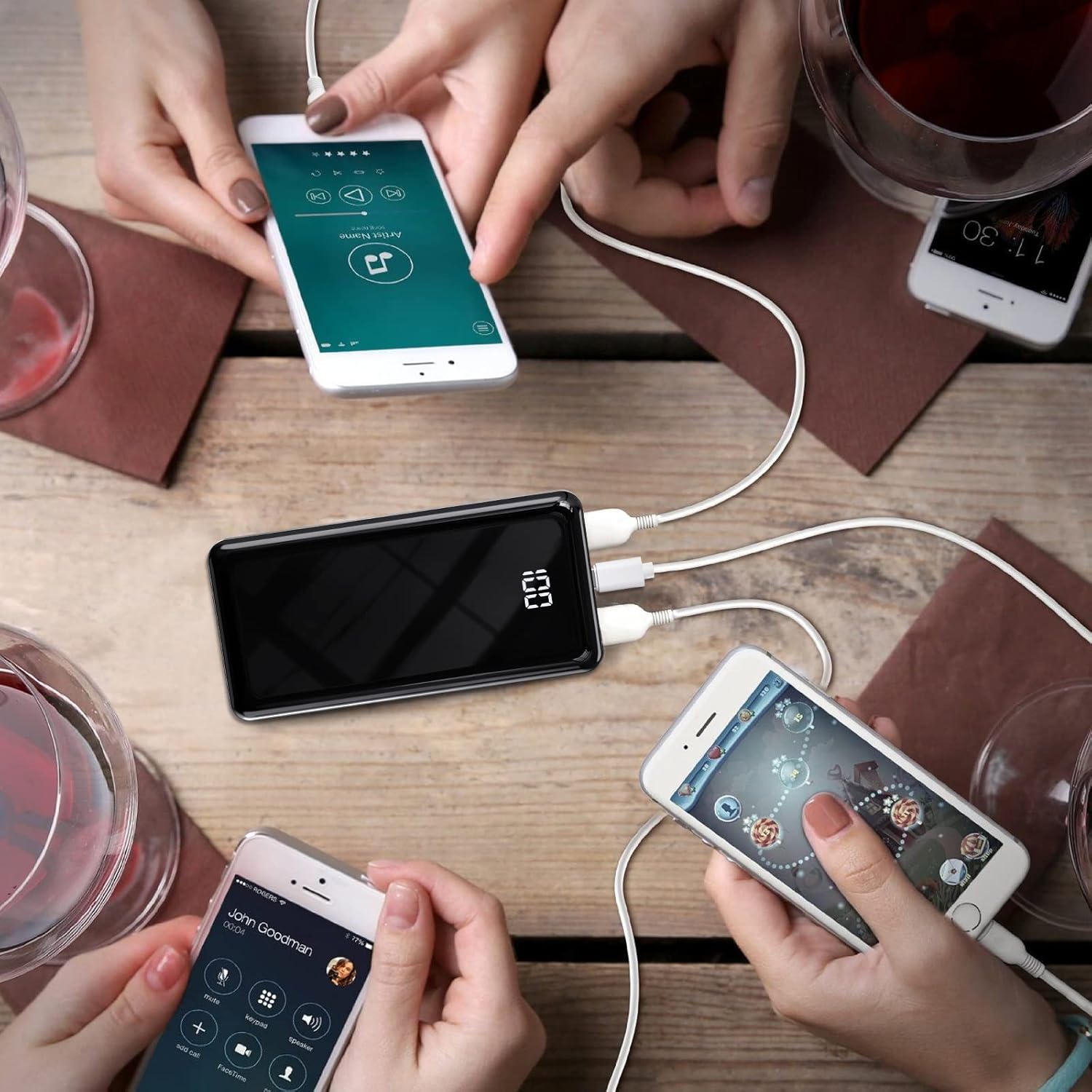 Thumbnail 6 de Bogseth Power Bank 24000 mAh con 3 uscite, 2 ingressi e ricarica rapida 22,5 W