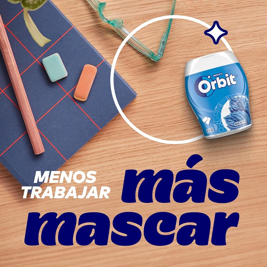 Thumbnail 4 de Orbit Bote de Chicles Sin Azúcar Menta Fresca 🌿 (6x46)