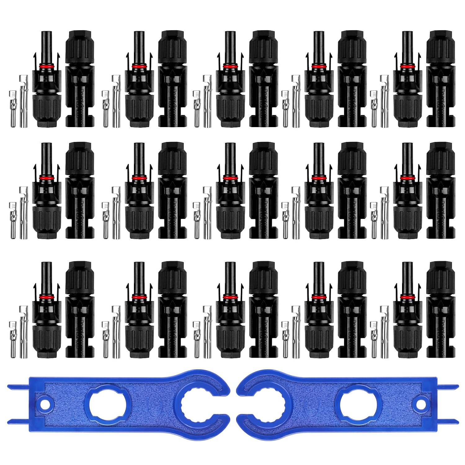 Detalle de Solarpanel Stecker 15 Paar für PV