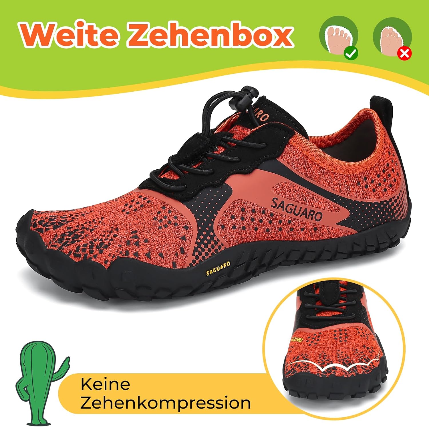 Detalle 2 de SAGUARO Barfußschuhe Kinder 24-36