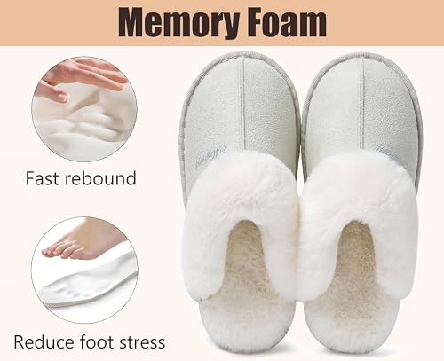 Thumbnail 6 de Misolin chaussons femme et homme, mousse à mémoire de forme, 38,5–40 EU