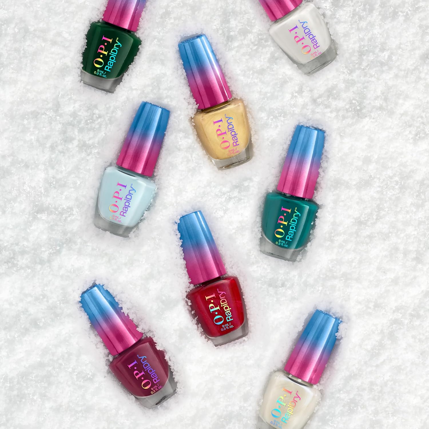 Thumbnail 4 de OPI RapiDry™ smalto ad asciugatura rapida Red-y in Snow Time (9 ml) vegano