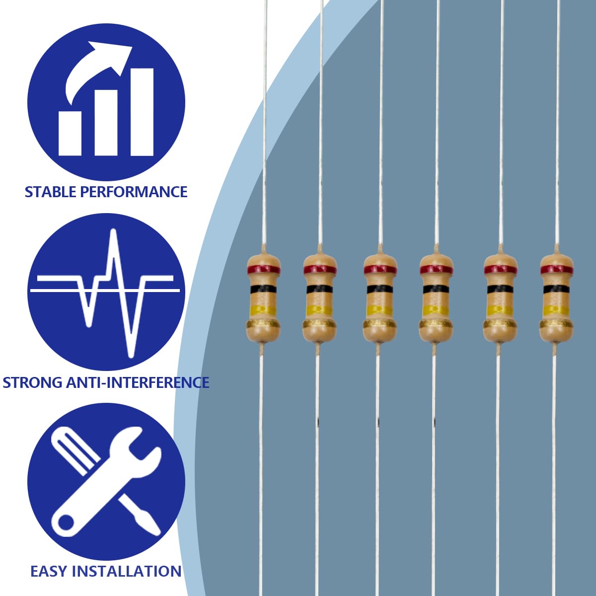 Thumbnail 5 de Innfeeltech 100 Stück 200 kΩ Widerstand 🔧