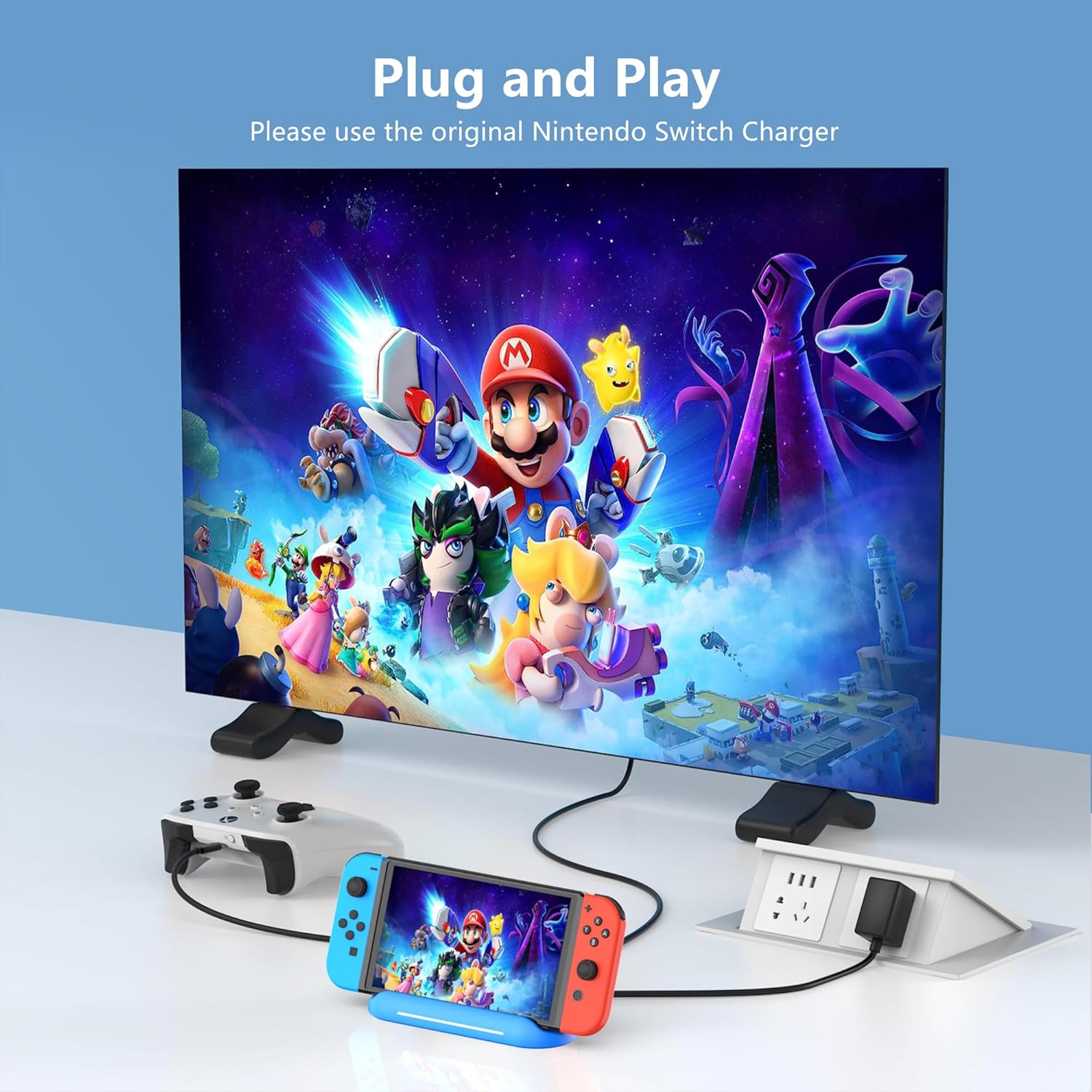 Thumbnail 6 de 5-in-1 Switch Dock für Nintendo Switch OLED – TV-Dockingstation mit HDMI, USB 3.0 und USB-C Laden