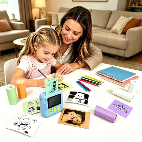 Thumbnail 7 de QUASON 18 Rolls Kids Camera Paper Roll Refill – BPA Free Thermal Paper for Instant Print Cameras