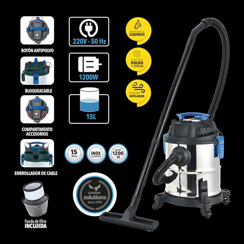 Detalle de Bikain Multifunción 3 en 1 15 L, 1.200 W 🧹