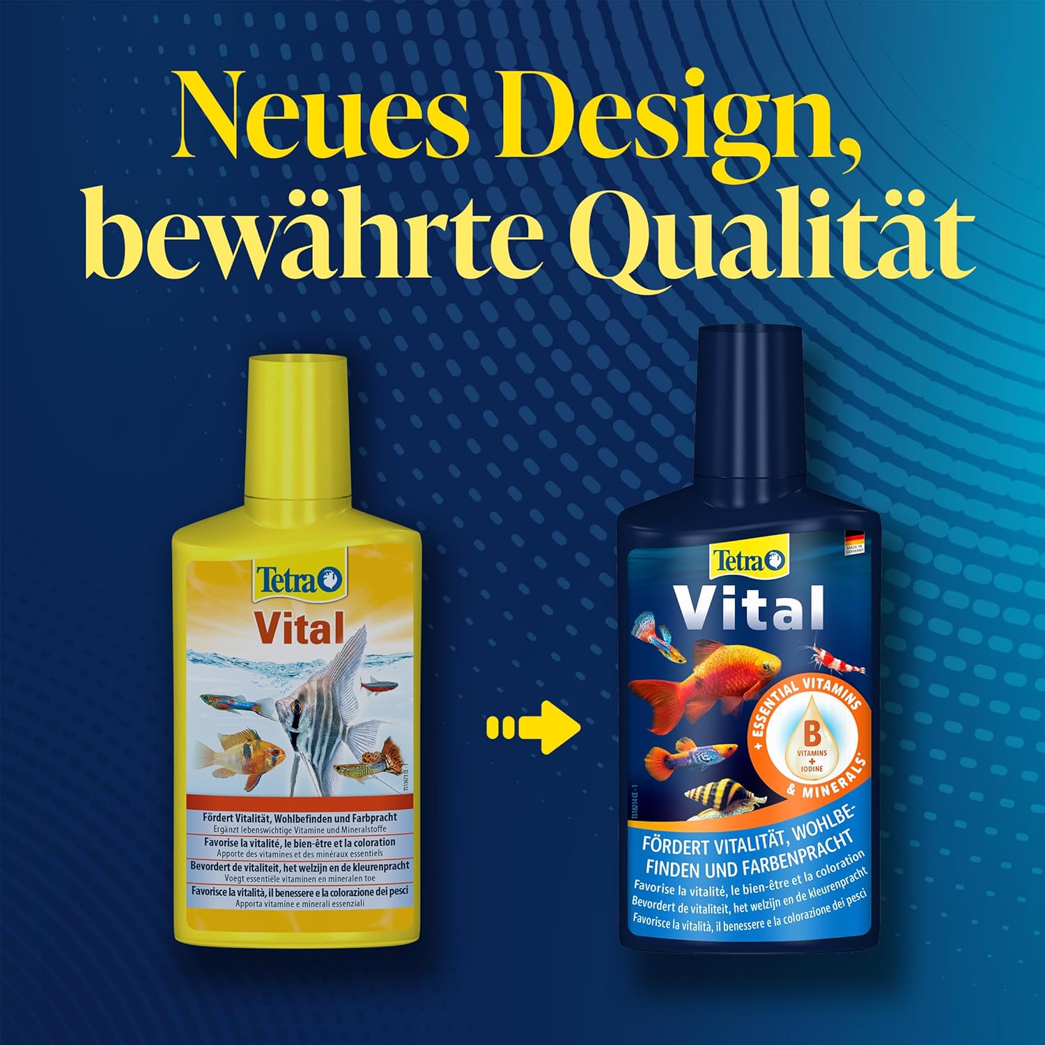 Detalle de Tetra Vital – Vitamine und Mineralstoffe für mehr Vitalität und Farbpracht im Süßwasserbecken (500 ml)