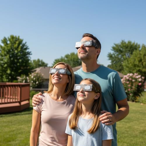 Thumbnail 6 de Absolute Eclipse Lunettes Eclipse Solaire 2026 – Pack Famille 6, Design Goldline