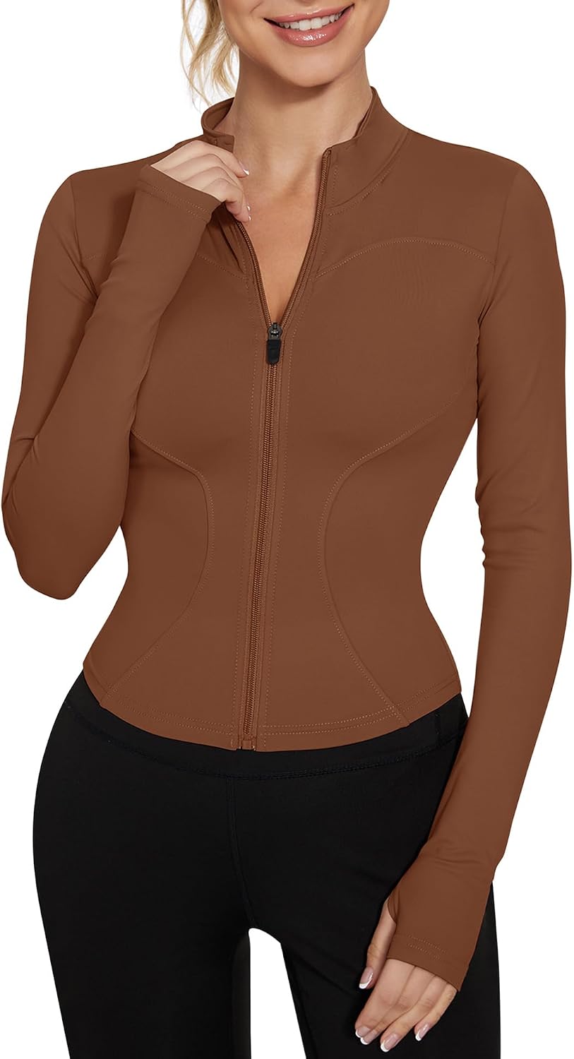 Thumbnail 5 de LUYAA Women's Workout Jacket Lightweight Zip-Up Slim Fit