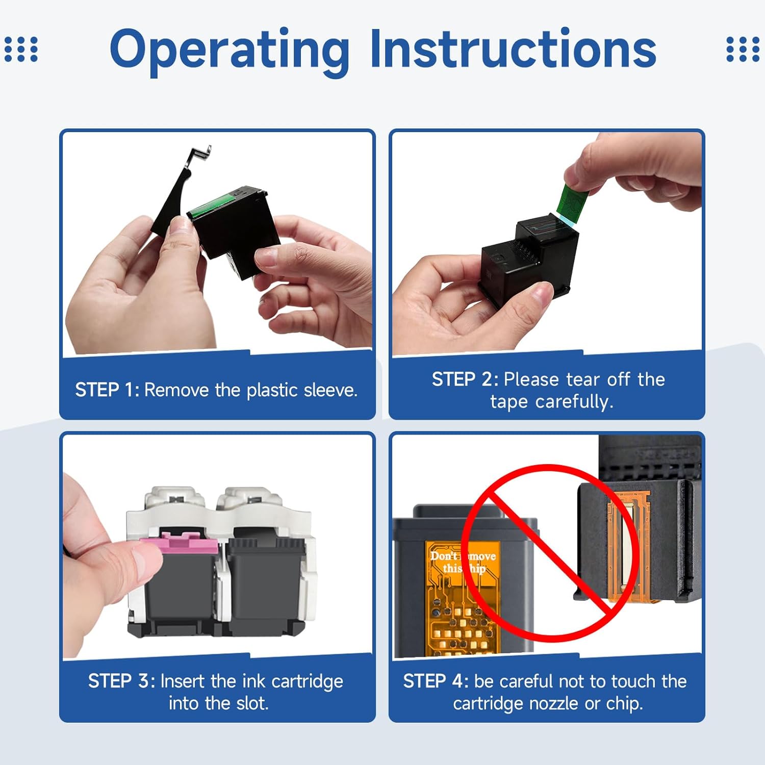 Thumbnail 6 de DRPRINTON 302XL Ink Cartridges Combo Pack (Black & Colour) for HP 302 printers