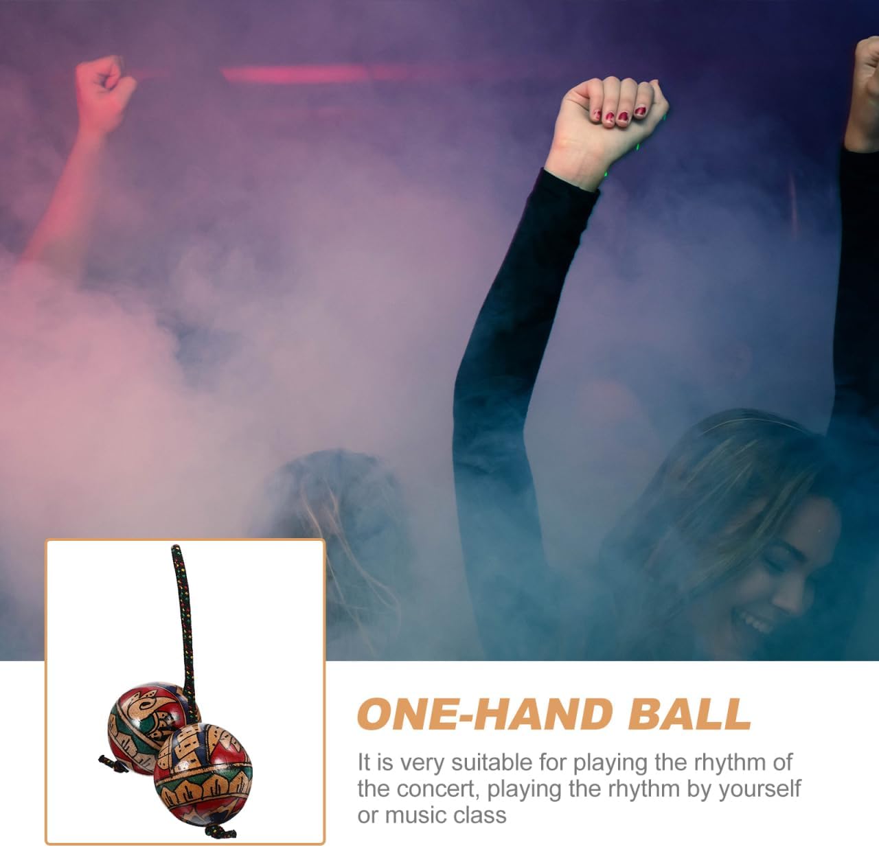 Thumbnail 2 de Milisten Hand-Painted Rhythm Sand Ball: African Kashaka-style Shaker for Drummers