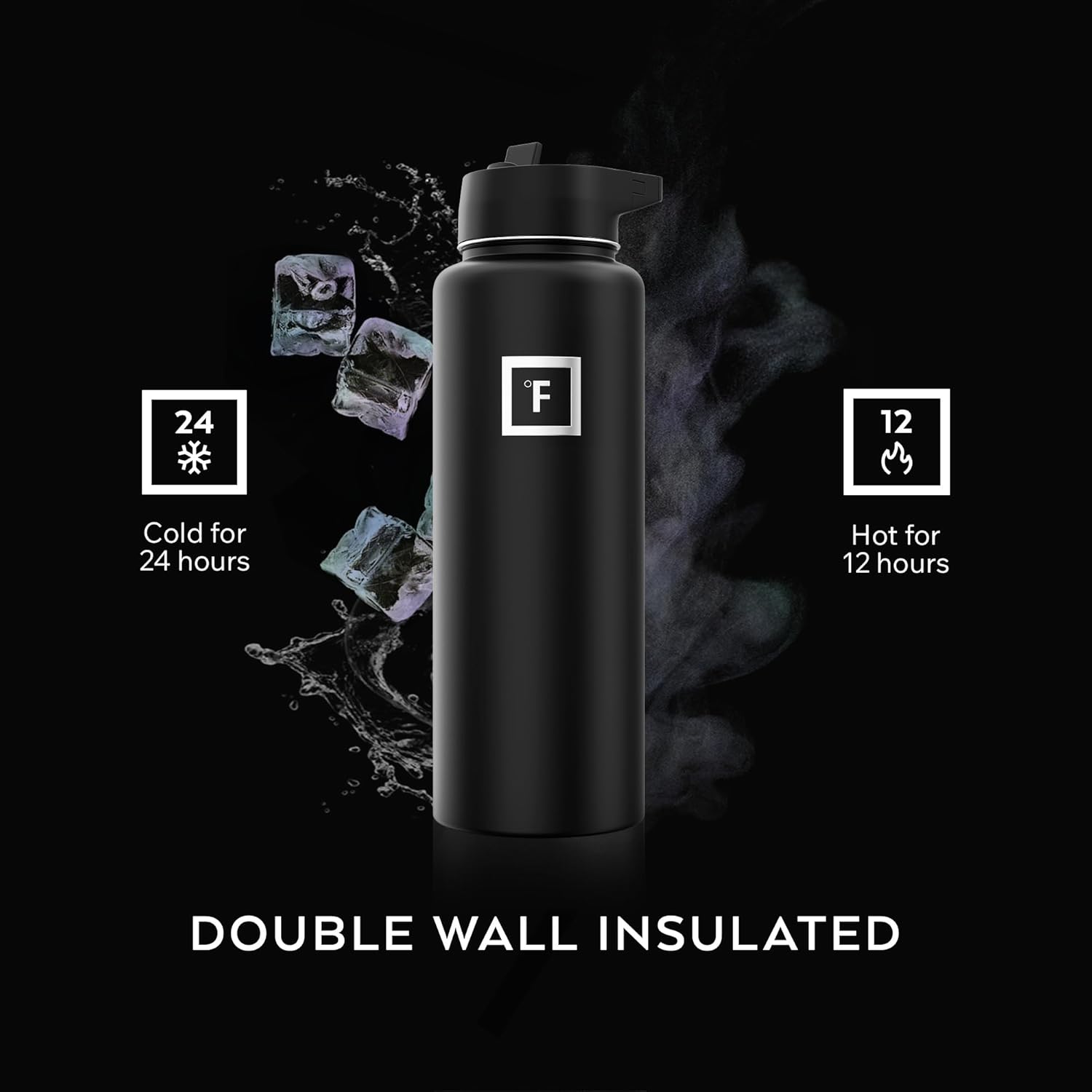 Thumbnail 3 de IRON °FLASK 40 oz Blue Waves Stainless Bottle
