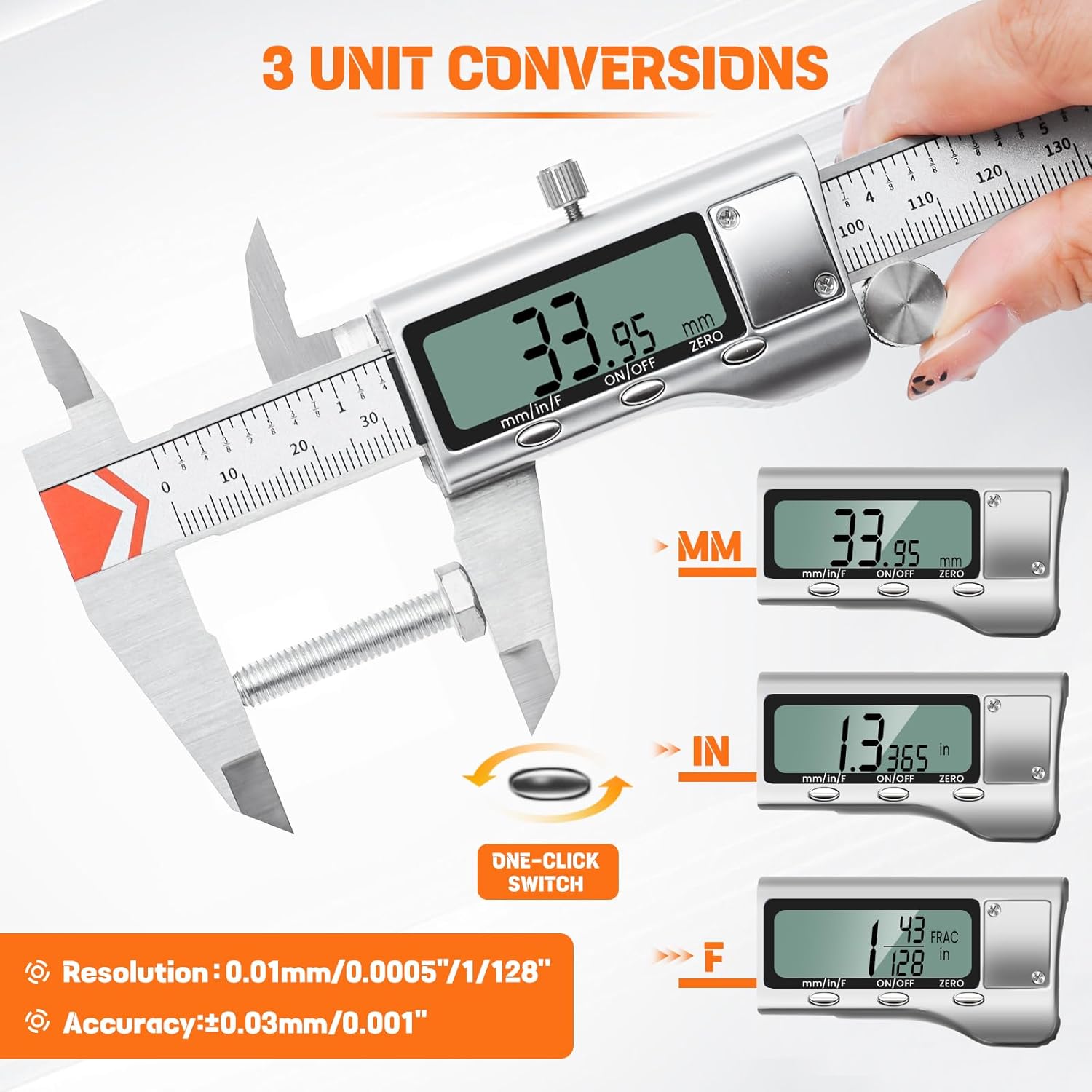 Detalle de HARDELL Caliper 8 Inch digital caliper 📏