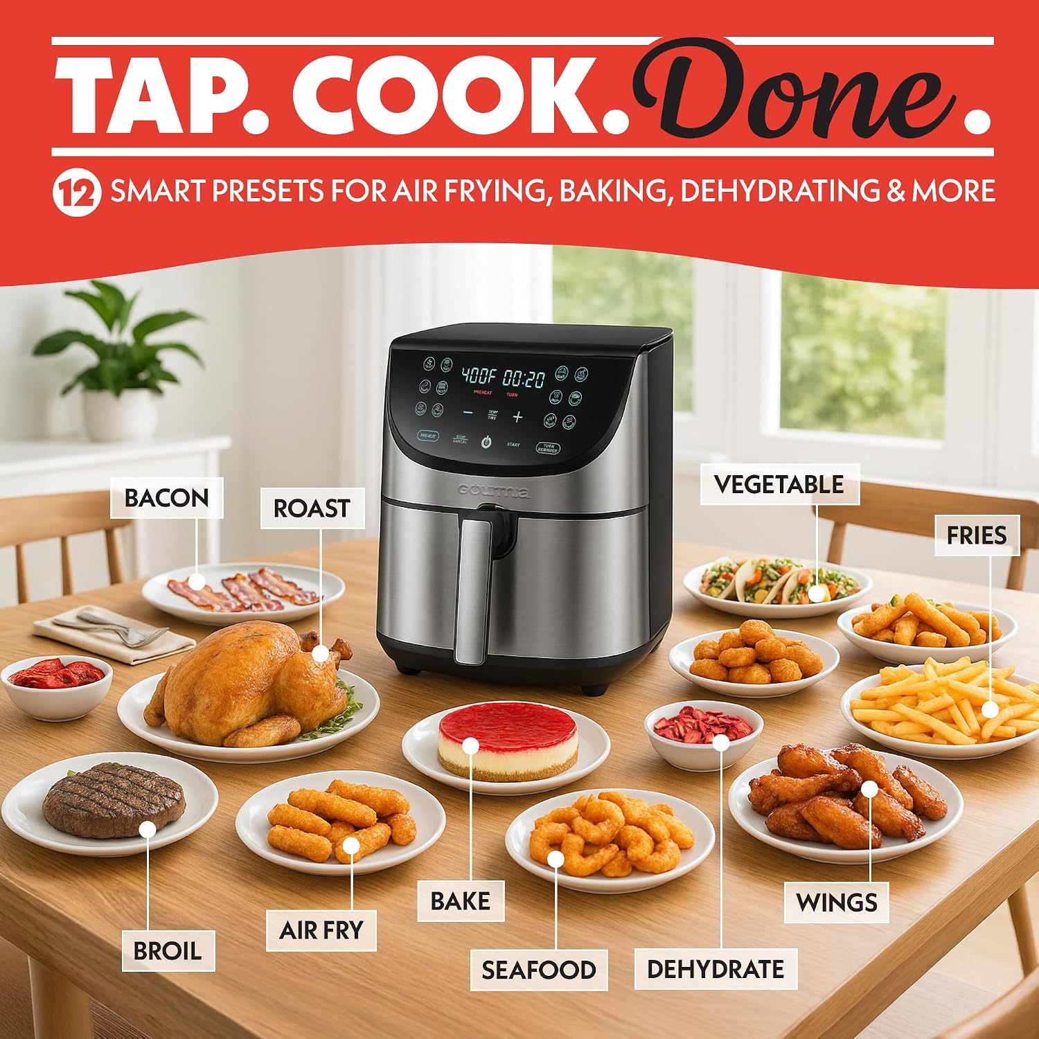 Thumbnail 1 de Gourmia Air Fryer 8 Qt