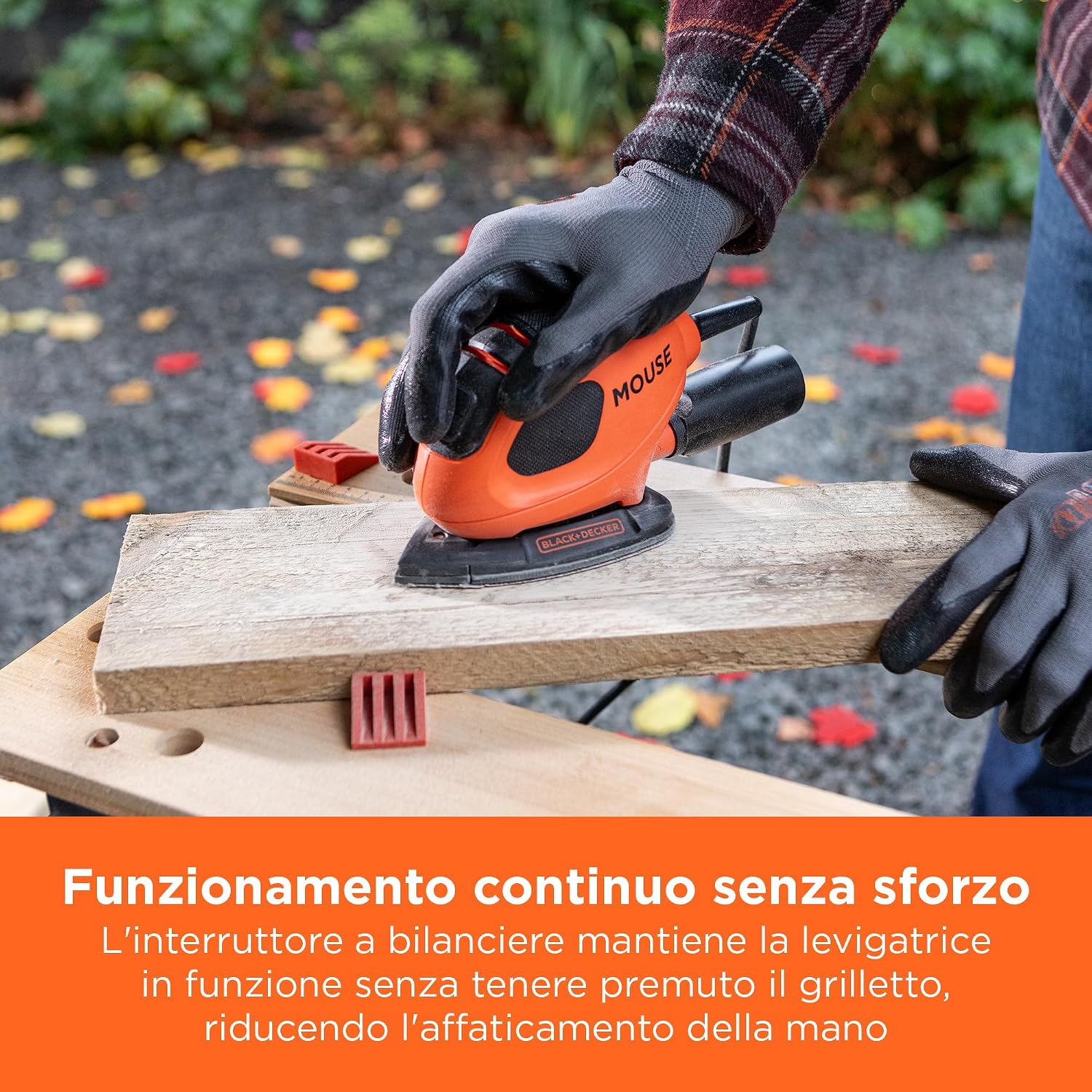 Thumbnail 6 de BLACK+DECKER NUOVA LEVIGATRICE MOUSE MULTIFUNZIONE 55W BEW230BC-QS – kit con 15 accessori