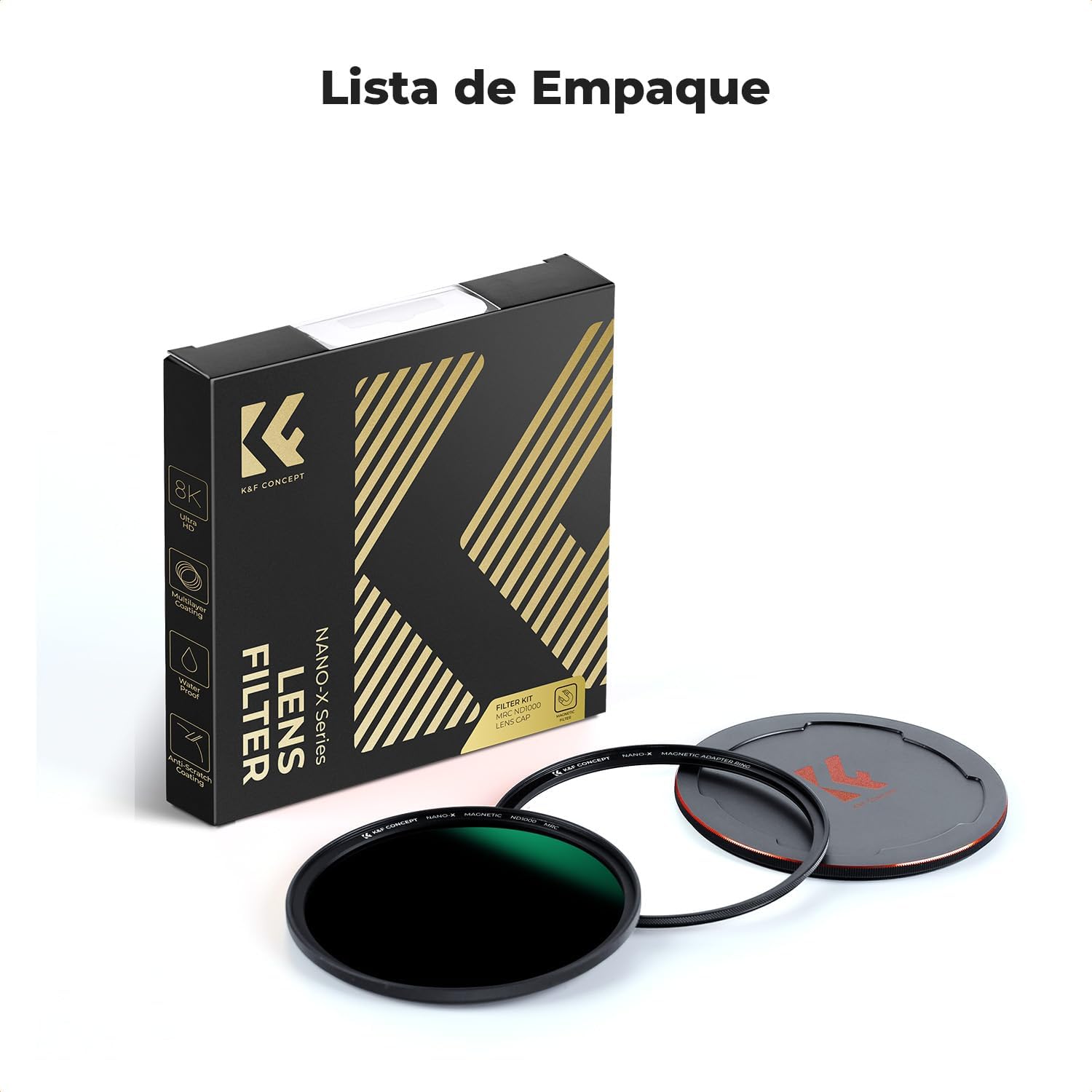 Thumbnail 6 de K&F CONCEPT Filtro Magnético ND1000 58mm 10 pasos