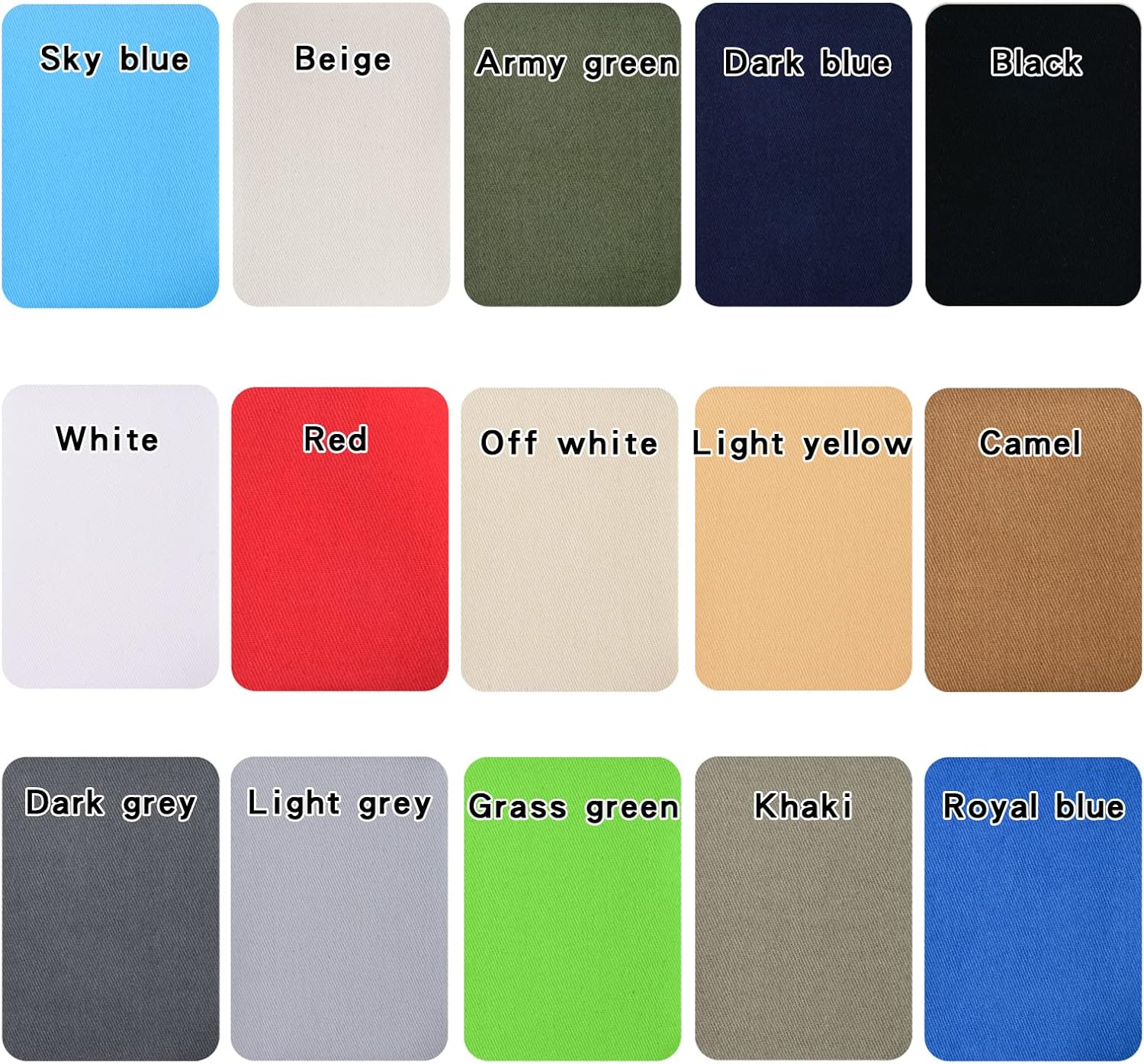 Detalle de Guokuai Iron-On Fabric Repair Patches, Cotton