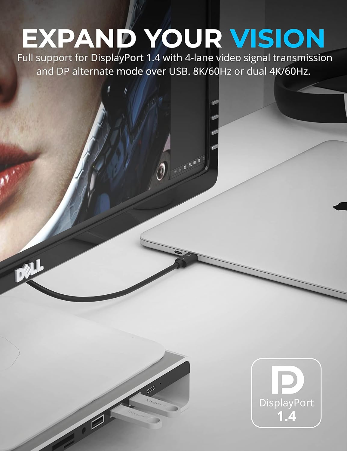 Detalle de SABRENT Thunderbolt 4 cable 2M