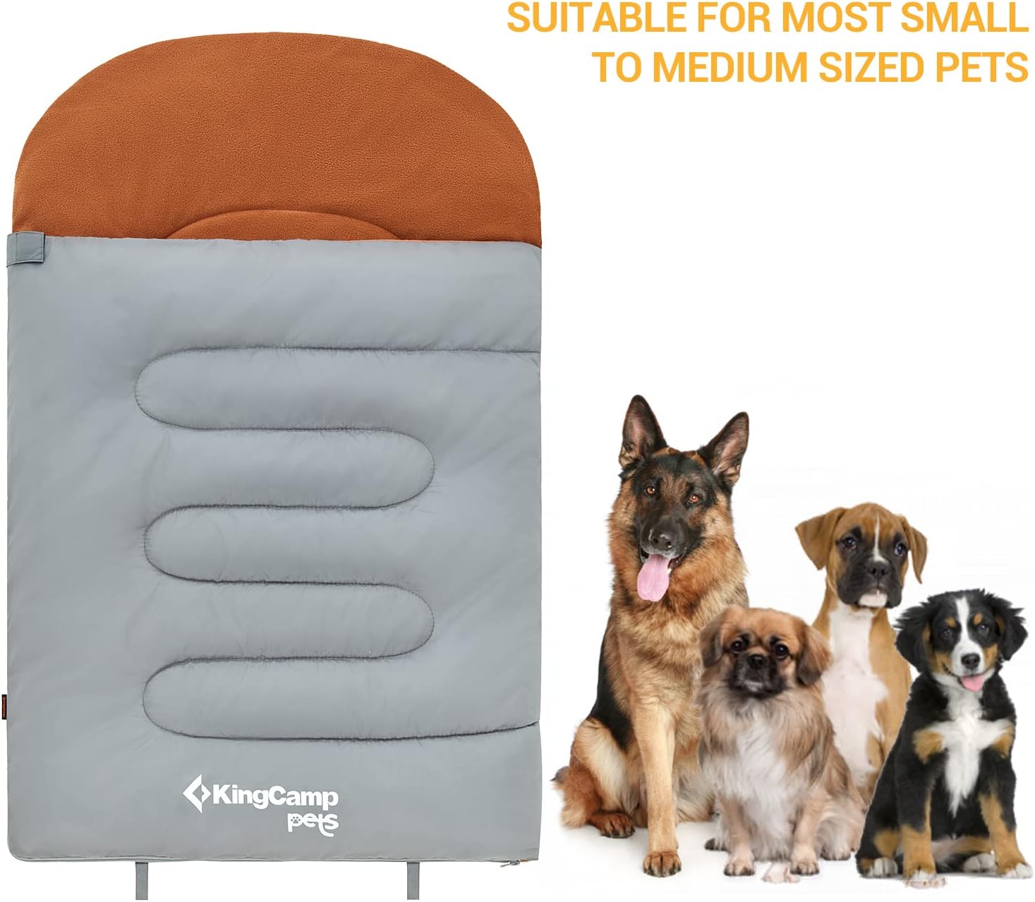 Thumbnail 5 de KingCamp sac de couchage imperméable pour chien 110 x 70 cm, couverture chauffante lavable